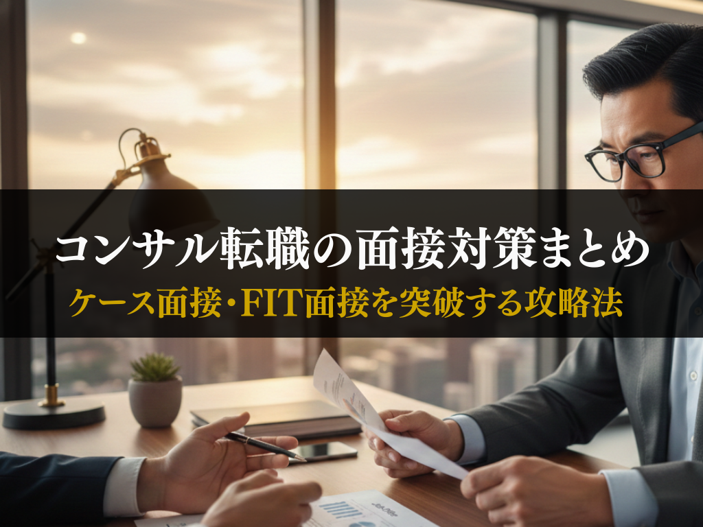コンサル転職の面接対策まとめ｜ケース面接・FIT面接を突破する攻略法