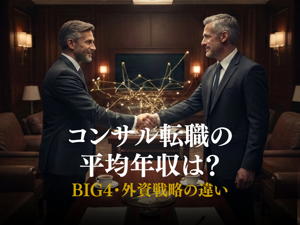 コンサル転職の平均年収は？BIG4・外資戦略の違い